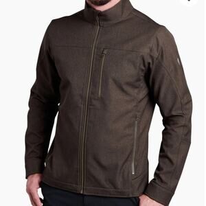 Kuhl Men's Impact Jacket Durable Soft shell Grid Fleece Interior Espresso Sz XL